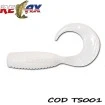 Силиконови примамки Relax Twister Standart - цвят TS001 - 4 см - 25 бр.