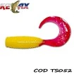 Силиконови примамки Relax Twister Standart - цвят TS052 - 4 см - 25 бр.