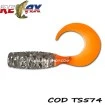 Силиконови примамки Relax Twister Standart - цвят TS574 - 4 см - 25 бр.