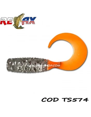 Силиконови примамки Relax Twister Standart - цвят TS574 - 4 см - 25 бр.