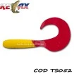Силиконови примамки Relax Twister Standart - цвят TS052 - 6 см - 15 бр.