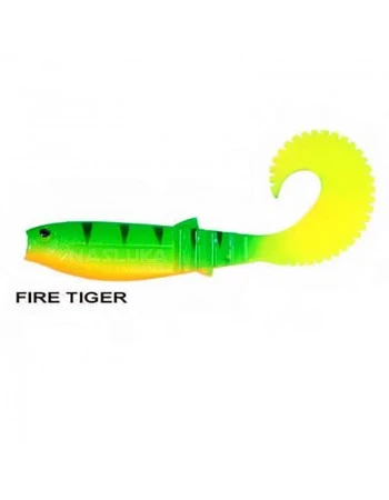 Силиконови примамки в пакет Remixon Buster Curtail 10.5см, 5 бр., цвят Fire Tiger