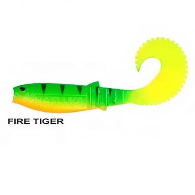 Силиконови примамки в пакет Remixon Buster Curtail 10.5см, 5 бр., цвят Fire Tiger