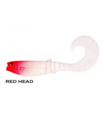 Силиконови примамки в пакет Remixon Buster Curtail 10.5см, 5 бр., цвят Red Head