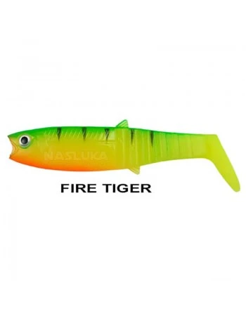 Пакет силиконови шадове Remixon Buster Shad 8см, 7 бр., цвят Fire Tiger