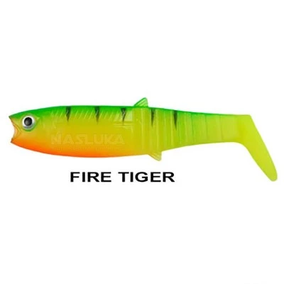 Buster Shad 10см, 5 бр., цвят Fire Tiger Пакет силиконови шадове Remixon Buster Shad 10см, 5 бр., цвят Fire Tiger
