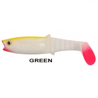 Пакет силиконови шадове Remixon Buster Shad 8см, 7 бр., цвят Green