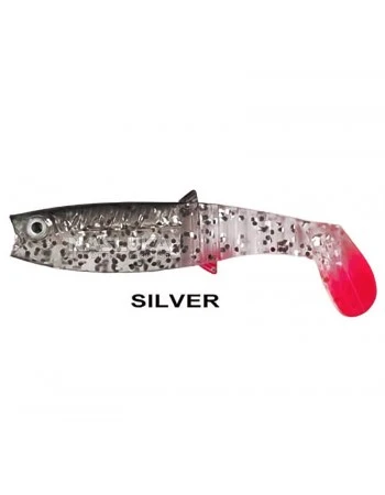 Пакет силиконови шадове Remixon Buster Shad 10см, 5 бр., цвят Silver