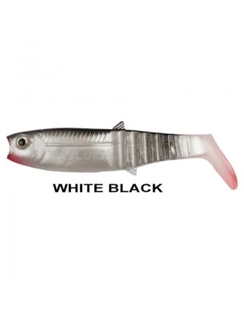 Пакет силиконови шадове Remixon Buster Shad 10см, 5 бр., цвят White Black