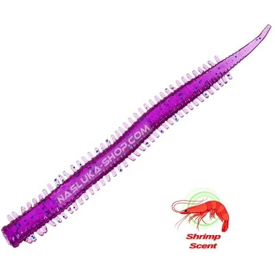 Силиконови морски червеи Remixon Kudos Mebaru Worm - цвят Purple - 4см - 15 бр.