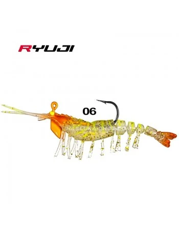 Силиконова скарида за морски джиг Ryuji Ayu Shrimp 7.5см 7.2г - цвят 06
