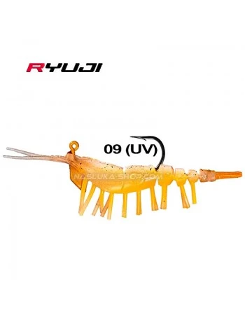 Силиконова скарида за морски джиг Ryuji Ayu Shrimp 7.5см 7.2г - цвят 09-UV