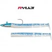 Силиконова примамка с джиг глава Ryuji Maxfish 2+1 - цвят Blue Silver