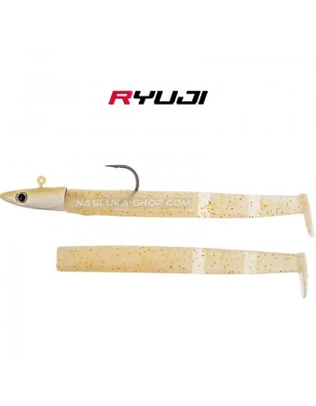 Силиконова примамка с джиг глава Ryuji Maxfish 2+1 - цвят UV Pearl