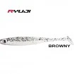 Силиконови шадове Ryuji Mister Shad 10 см - 3 бр. - цвят Browny