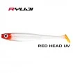 Силиконови шадове Ryuji Mister Shad 10 см - 3 бр. - цвят Red Head UV