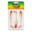 Силиконови шадове Ryuji Panic Shad 9 см - 3 бр. - цвят Red Head UV