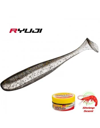 Ароматизирани силиконови шадове Ryuji Perfect Baits BT - цвят D - 7см - 10 бр.