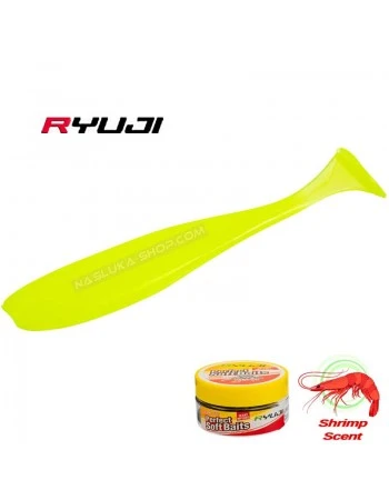 Ароматизирани силиконови шадове Ryuji Perfect Baits BT - цвят F - 7см - 10 бр.