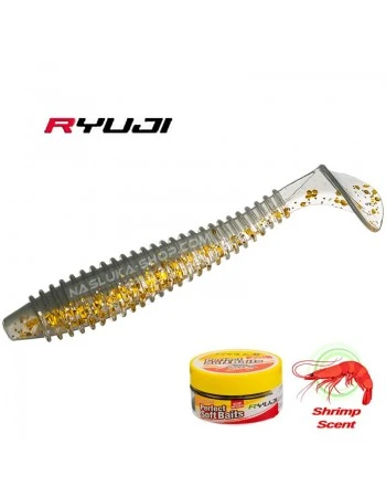 Ароматизирани силиконови примамки Ryuji Perfect Baits LT - цвят C - 7см - 10 бр.