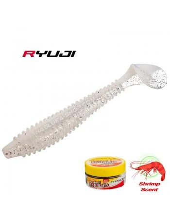 Ароматизирани силиконови примамки Ryuji Perfect Baits LT - цвят F - 7см - 10 бр.