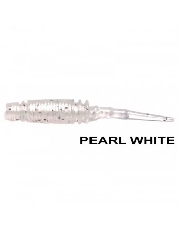 Силиконови примамки Ryuji Rock Worm 4см, 12 бр., цвят Pearl White