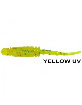 Силиконови примамки Ryuji Rock Worm 4см, 12 бр., цвят Yellow Glow