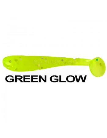 Сет от 20 бр. силиконови примамки Ryuji Rockfish 3.5см - Green Glow