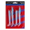 Комплект от 2 джиг глави и 4 тела Ryuji Snake Shad 10 г, Blue Ice