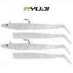 Комплект от 2 джиг глави и 4 тела Ryuji Snake Shad 16 г, Pearl Glow