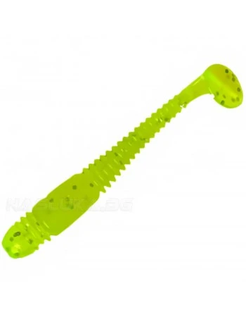 Комплект от 10 броя силиконови примамки Ryuji ToGo 5см, цвят Green Glow