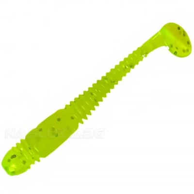 Комплект от 10 броя силиконови примамки Ryuji ToGo 5см, цвят Green Glow