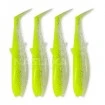 Cannibal Shad 12.5см/20г - Fluo Yellow Glow Комплект от 4 бр. силиконови примамки Savage Gear Cannibal Shad 12.5см/20г - Fluo Yellow Glow