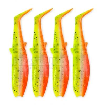 Cannibal Shad 12.5см/20г - Lemon Cracker Комплект от 4 бр. силиконови примамки Savage Gear Cannibal Shad 12.5см/20г - Lemon Cracker