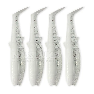 Cannibal Shad 12.5см/20г - White Flash Комплект от 4 бр. силиконови примамки Savage Gear Cannibal Shad 12.5см/20г - White Flash