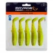 Savage Gear Cannibal Shad 8см, 5г, Green Pearl Yellow Комплект от 5 бр. силиконови примамки Savage Gear Cannibal Shad 8см, 5г, Green Pearl Yellow