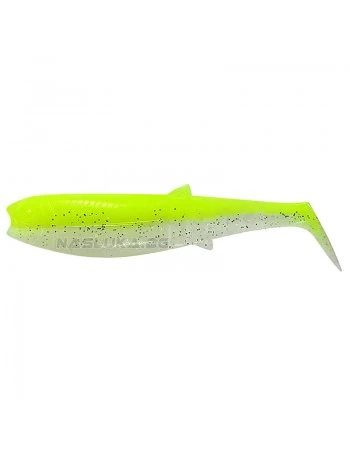 Силиконова примамка Savage Gear Cannibal Shad - Fluo Yellow Glow