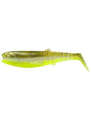 Силиконова примамка Savage Gear Cannibal Shad - Green Pearl Yellow