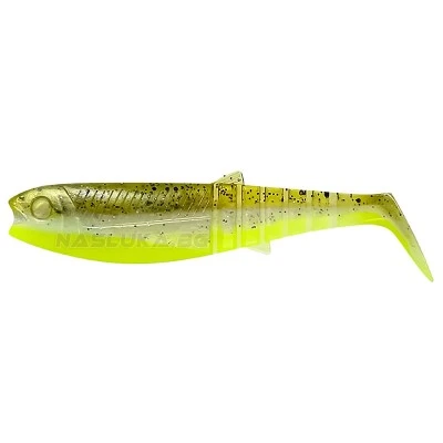Силиконова примамка Savage Gear Cannibal Shad - Green Pearl Yellow