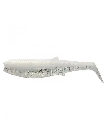 Силиконова примамка Savage Gear Cannibal Shad - White Flash
