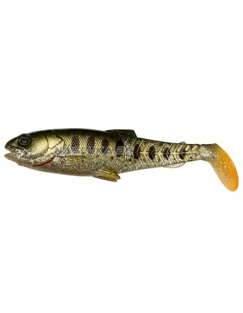 Силиконов шад Savage Gear Craft Cannibal PaddleTail - Olive Pearl Silver Smolt