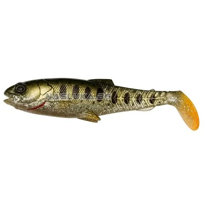 SG Craft Cannibal PaddleTail Silver Smolt Силиконов шад Savage Gear Craft Cannibal PaddleTail - Olive Pearl Silver Smolt