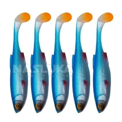 Комплект от 5 бр. силиконови примамки Savage Gear Craft Shad 8.8см/4.2г - Blue Pearl