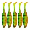 Комплект от 5 бр. силиконови примамки Savage Gear Craft Shad 8.8см/4.2г - Firetiger