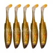Комплект от 5 бр. силиконови примамки Savage Gear Craft Shad 8.8см/4.2г - Green Silver