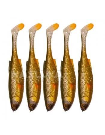 Комплект от 5 бр. силиконови примамки Savage Gear Craft Shad 8.8см/4.2г - Green Silver