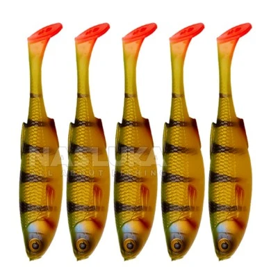 Комплект от 5 бр. силиконови примамки Savage Gear Craft Shad 8.8см/4.2г - Perch