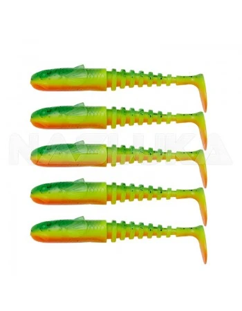 Сет силиконови шадове Savage Gear Gobster Shad - 5 бр. - цвят Firecracker
