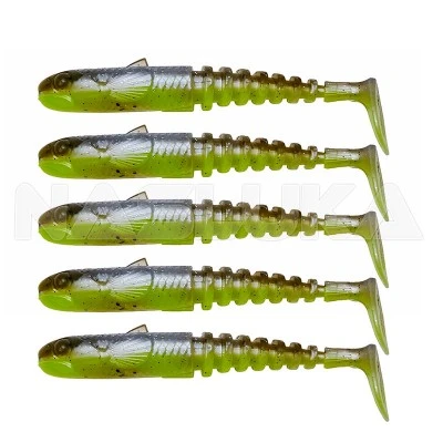 Сет силиконови шадове Savage Gear Gobster Shad - 5 бр. - цвят GPY