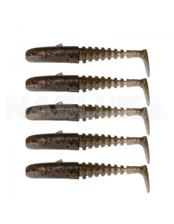 Сет силиконови шадове Savage Gear Gobster Shad - 5 бр. - цвят Holo Baitfish